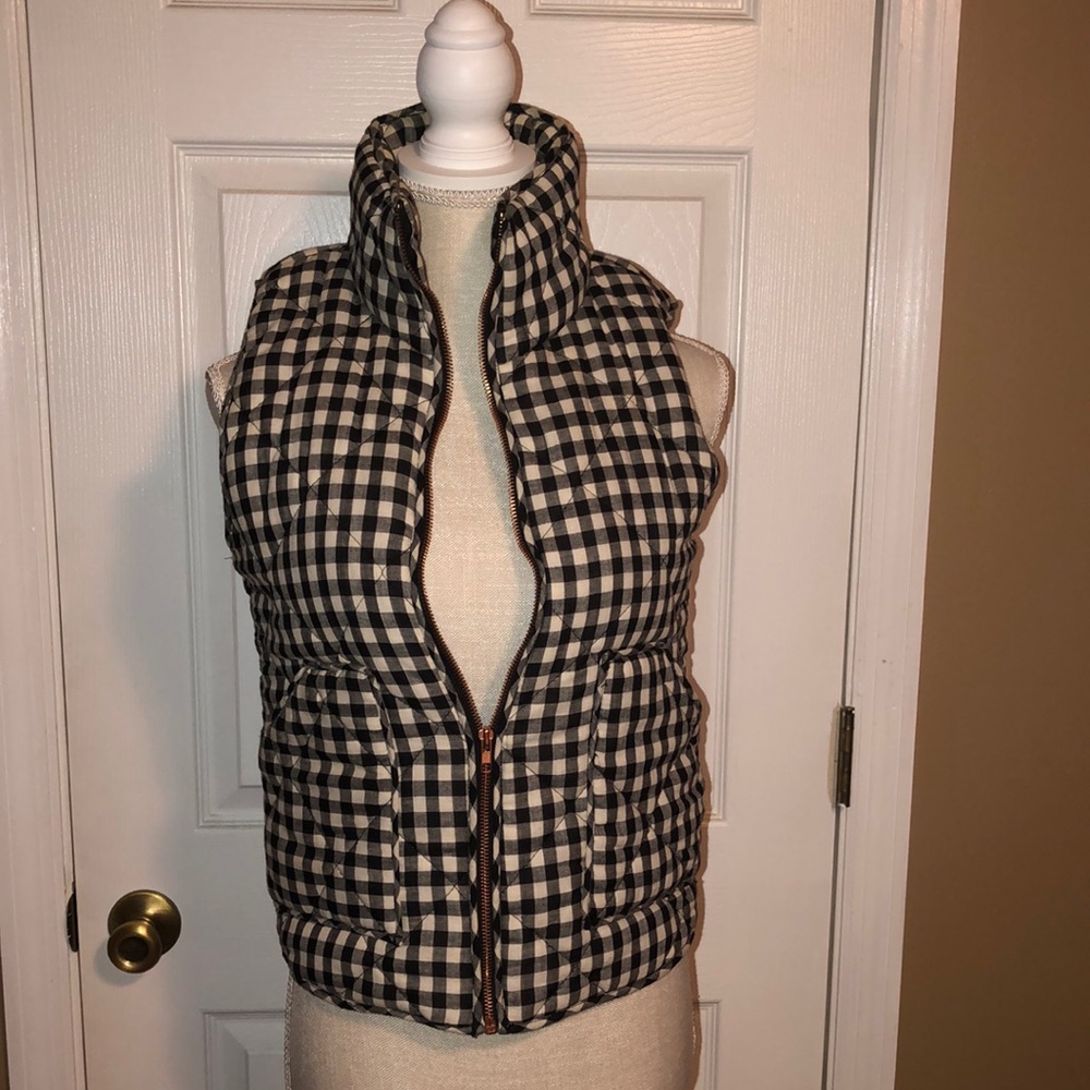 Women’s Buffalo Check Padded Vest Small